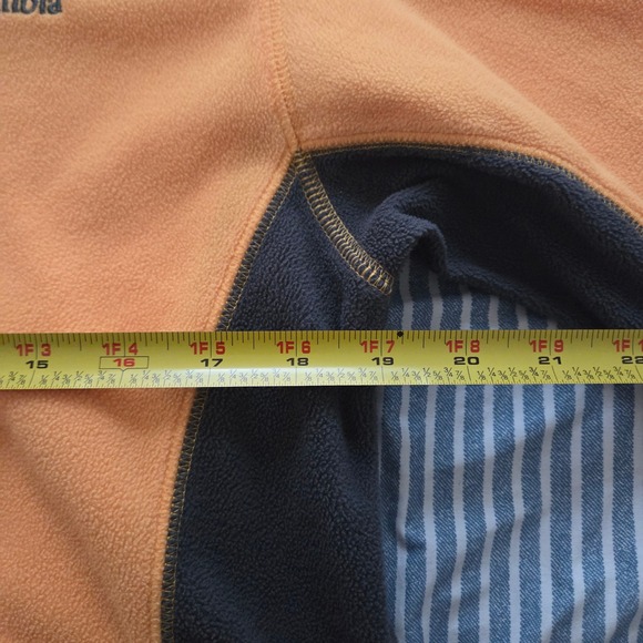 Columbia‎ Mens Fleece Pullover Jacket Yellow Black Outdoors Small S - Picture 9 of 9